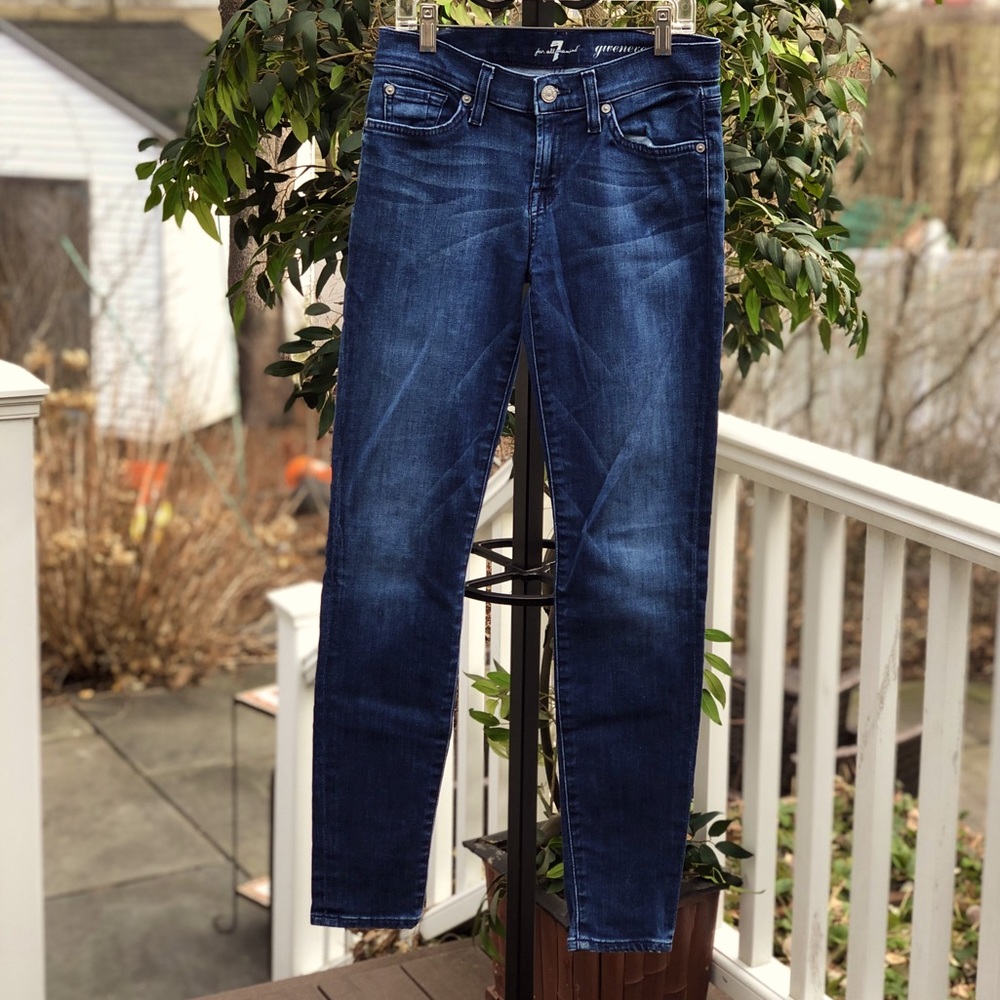 7 For All ManKind Gwenevere Skinny’s - Picture 1 of 13
